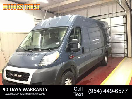 Image of 2020 RAM PROMASTER CARGO VAN 3500 HIGH ROOF EXTENDED VAN 3D