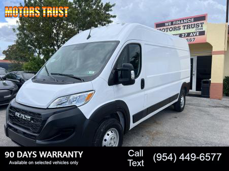 Image of 2023 RAM PROMASTER CARGO VAN 2500 HIGH ROOF VAN 3D