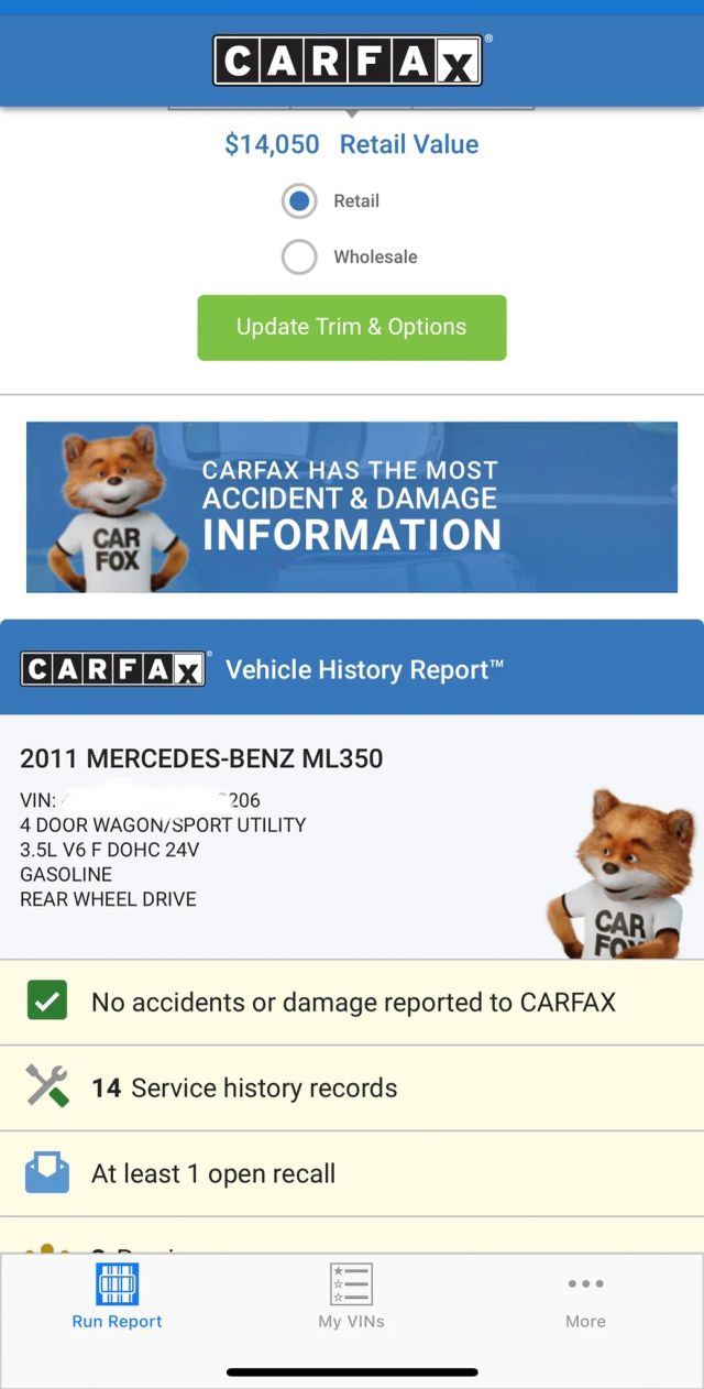 2011 MERCEDES-BENZ M-CLASS ML 350 SPORT UTILITY 4D