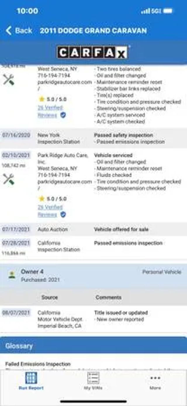 2011 DODGE GRAND CARAVAN PASSENGER CREW MINIVAN 4D