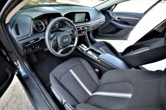 2021 HYUNDAI SONATA HYBRID BLUE SEDAN 4D