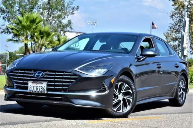 2021 HYUNDAI SONATA HYBRID BLUE SEDAN 4D
