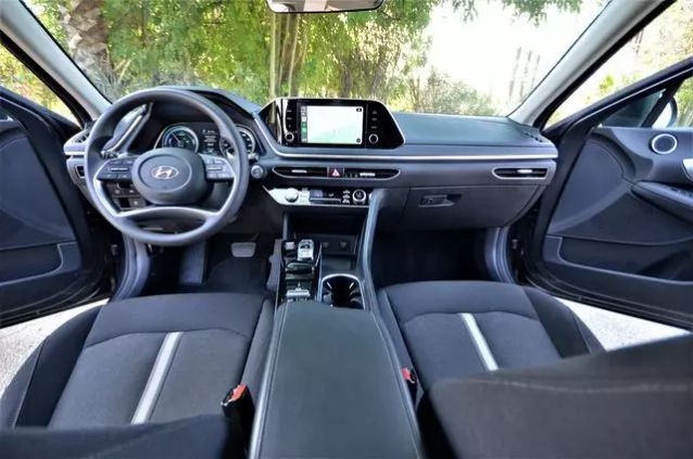 2021 HYUNDAI SONATA HYBRID BLUE SEDAN 4D