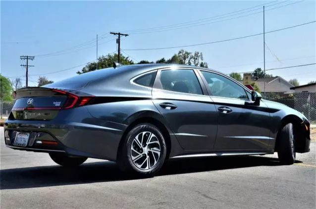 2021 HYUNDAI SONATA HYBRID BLUE SEDAN 4D