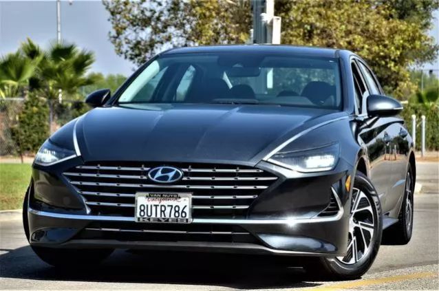 2021 HYUNDAI SONATA HYBRID BLUE SEDAN 4D