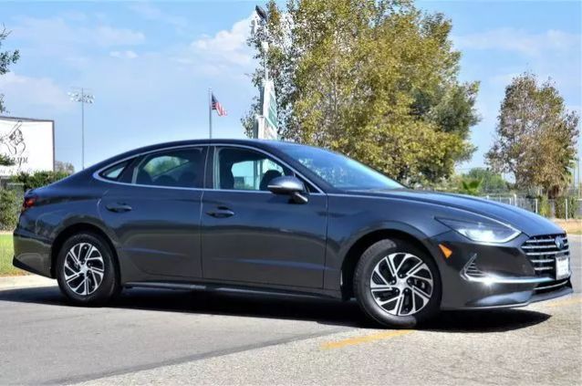 2021 HYUNDAI SONATA HYBRID BLUE SEDAN 4D