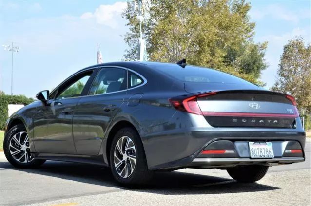 2021 HYUNDAI SONATA HYBRID BLUE SEDAN 4D