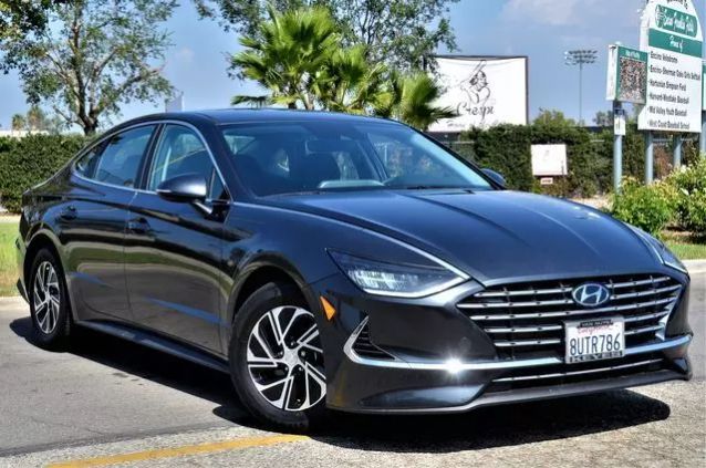 2021 HYUNDAI SONATA HYBRID BLUE SEDAN 4D