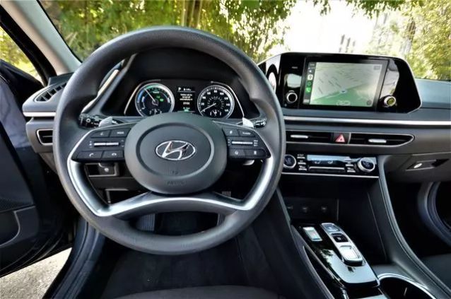 2021 HYUNDAI SONATA HYBRID BLUE SEDAN 4D