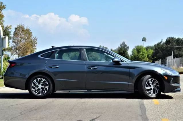 2021 HYUNDAI SONATA HYBRID BLUE SEDAN 4D