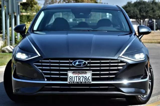 2021 HYUNDAI SONATA HYBRID BLUE SEDAN 4D