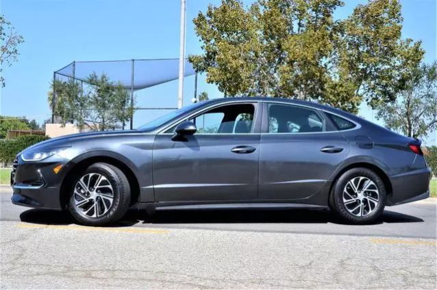 2021 HYUNDAI SONATA HYBRID BLUE SEDAN 4D