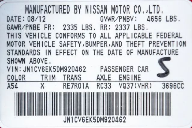 2013 INFINITI G G37 JOURNEY COUPE 2D