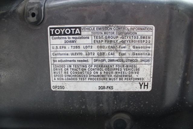 2016 TOYOTA TACOMA DOUBLE CAB TRD SPORT PICKUP 4D 5 FT