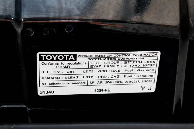 2016 TOYOTA 4RUNNER LIMITED SPORT UTILITY 4D