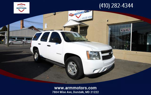 USED CHEVROLET TAHOE 2008 for sale in Dundalk  MD  Arm  Motors 