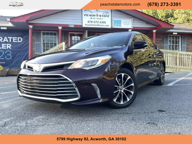 2018 TOYOTA AVALON SEDAN PURPLE AUTOMATIC - Peach State Motors