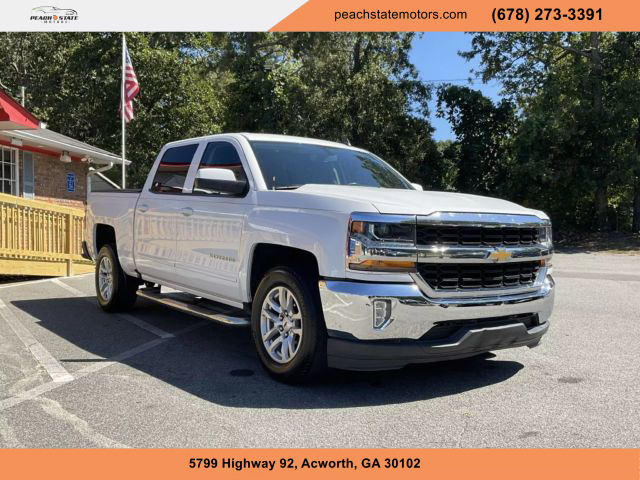 2018 CHEVROLET SILVERADO 1500 CREW CAB PICKUP WHITE AUTOMATIC - Peach State Motors