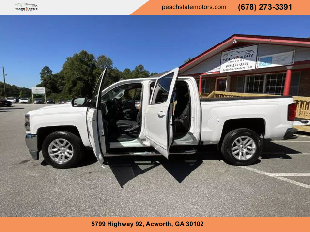 2018 CHEVROLET SILVERADO 1500 CREW CAB PICKUP WHITE AUTOMATIC - Peach State Motors