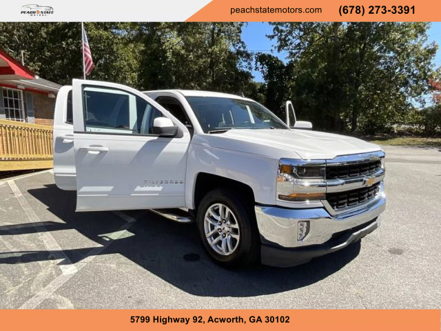 2018 CHEVROLET SILVERADO 1500 CREW CAB PICKUP WHITE AUTOMATIC - Peach State Motors