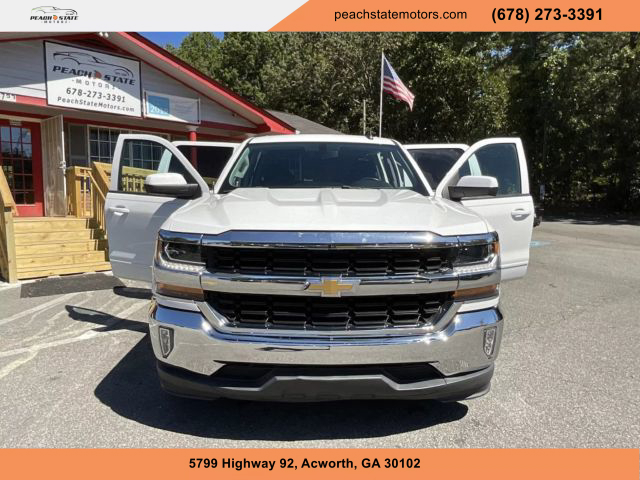 2018 CHEVROLET SILVERADO 1500 CREW CAB PICKUP WHITE AUTOMATIC - Peach State Motors