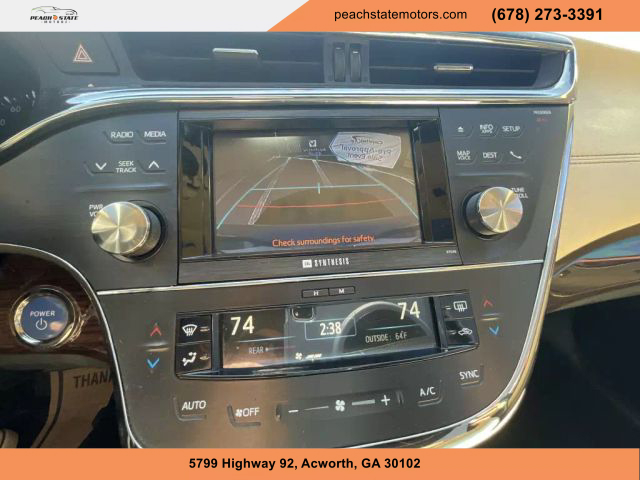 2013 TOYOTA AVALON SEDAN WHITE AUTOMATIC - Peach State Motors
