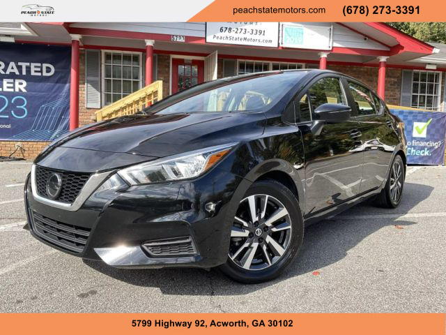 2021 NISSAN VERSA SEDAN BLACK AUTOMATIC - Peach State Motors