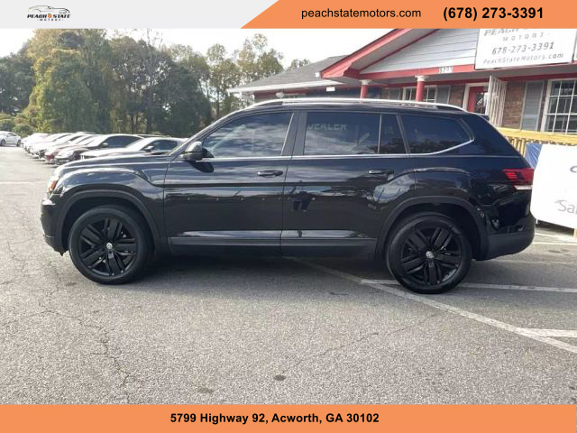 2018 VOLKSWAGEN ATLAS SUV BLACK AUTOMATIC - Peach State Motors