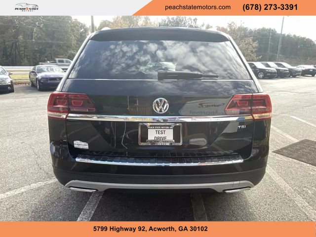 2018 VOLKSWAGEN ATLAS SUV BLACK AUTOMATIC - Peach State Motors