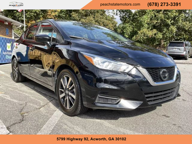 2021 NISSAN VERSA SEDAN BLACK AUTOMATIC - Peach State Motors
