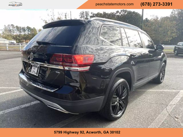 2018 VOLKSWAGEN ATLAS SUV BLACK AUTOMATIC - Peach State Motors