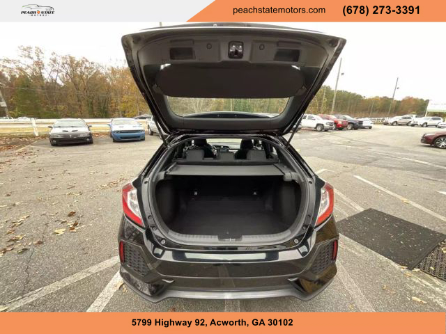 2018 HONDA CIVIC HATCHBACK BLACK AUTOMATIC - Peach State Motors