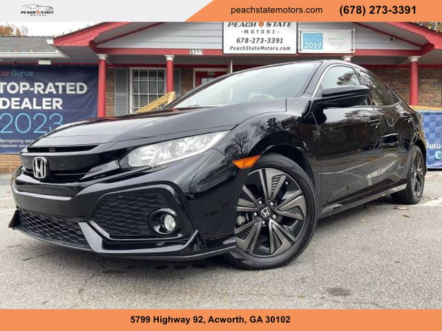 2018 HONDA CIVIC HATCHBACK BLACK AUTOMATIC - Peach State Motors