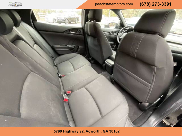 2018 HONDA CIVIC HATCHBACK BLACK AUTOMATIC - Peach State Motors