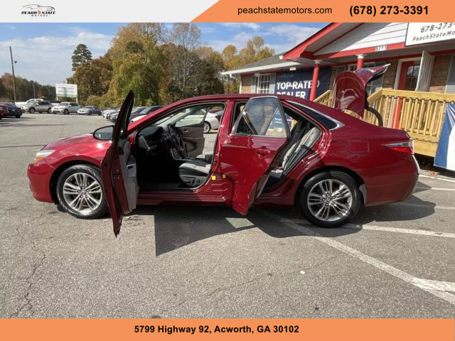 2016 TOYOTA CAMRY SEDAN RED AUTOMATIC - Peach State Motors
