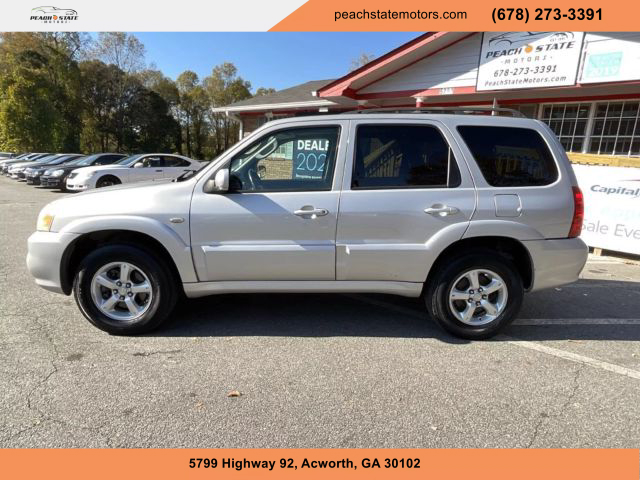 2005 MAZDA TRIBUTE SUV SILVER AUTOMATIC - Peach State Motors