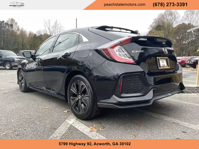 2018 HONDA CIVIC HATCHBACK BLACK AUTOMATIC - Peach State Motors