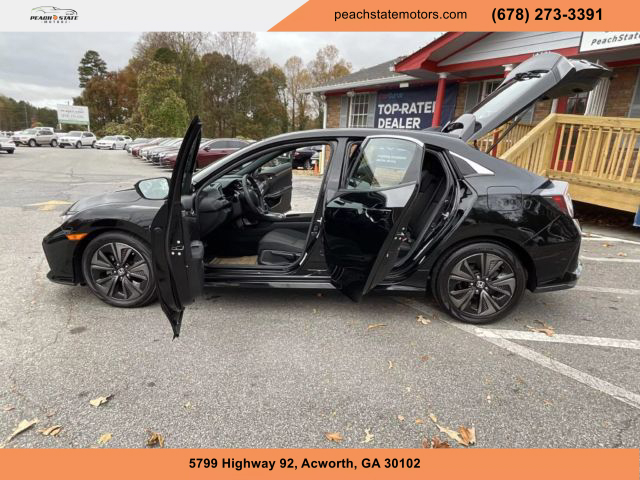 2018 HONDA CIVIC HATCHBACK BLACK AUTOMATIC - Peach State Motors