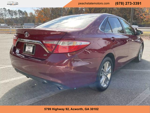 2016 TOYOTA CAMRY SEDAN RED AUTOMATIC - Peach State Motors