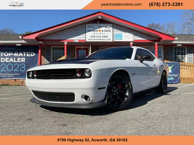 2019 DODGE CHALLENGER COUPE WHITE MANUAL - Peach State Motors