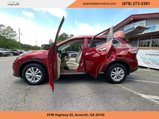 2016 NISSAN ROGUE SUV RED AUTOMATIC - Peach State Motors