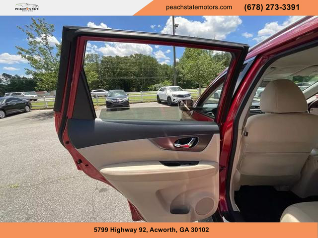 2016 NISSAN ROGUE SUV RED AUTOMATIC - Peach State Motors