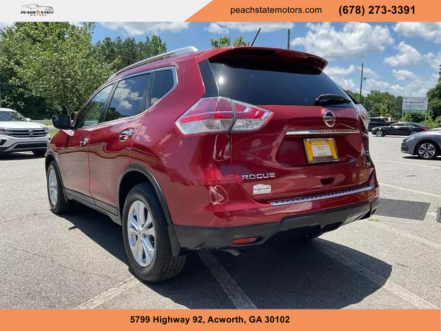 2016 NISSAN ROGUE SUV RED AUTOMATIC - Peach State Motors