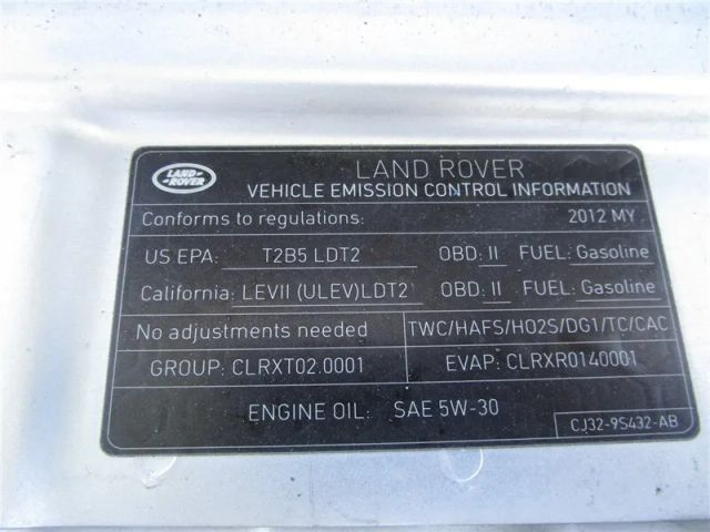 2012 LAND ROVER RANGE ROVER EVOQUE PURE SPORT UTILITY 4D