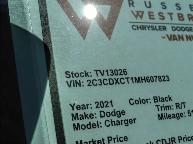 2021 DODGE CHARGER R/T SEDAN 4D