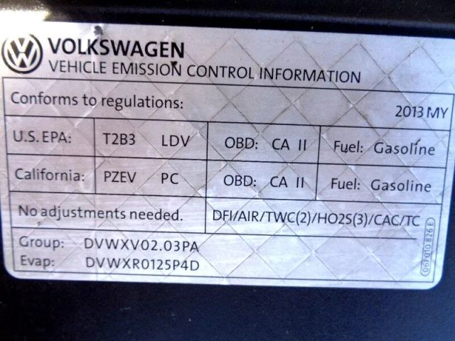 2013 VOLKSWAGEN CC SPORT SEDAN 4D