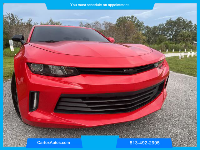 2017 CHEVROLET CAMARO COUPE 4-CYL, TURBO, 2.0 LITER LT COUPE 2D at Carfox Auto Sales in Tampa, FL. 28.071273613212345, -82.44776520995791