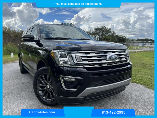 2020 FORD EXPEDITION MAX SUV V6, ECOBOOST, TWIN TURBO, 3.5 LITER LIMITED SPORT UTILITY 4D at Carfox Auto Sales in Tampa, FL. 28.071273613212345, -82.44776520995791