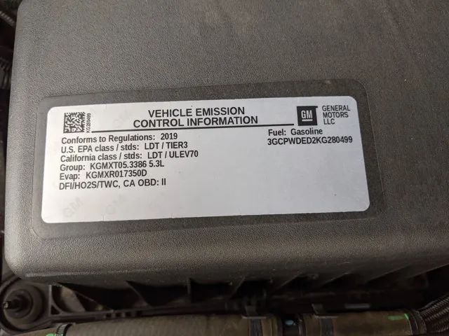 2019 CHEVROLET SILVERADO 1500 CREW CAB RST PICKUP 4D 5 3/4 FT