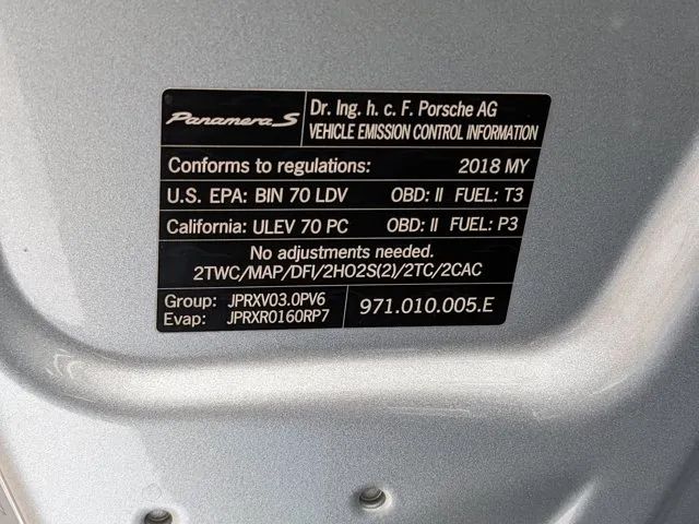2018 PORSCHE PANAMERA 4S SEDAN 4D